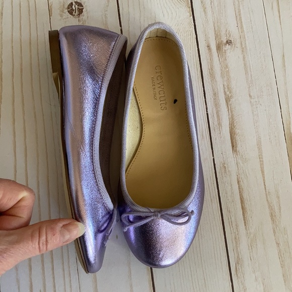 J. Crew Other - Girls J. Crew Crewcuts Metallic Purple Ballet Flats